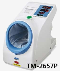 [AND 일본] 자동전자혈압계 TM-2657P 프린트가능 (전용테이블,의자 포함)