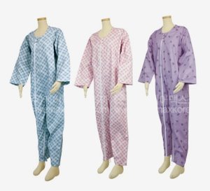 [일본 수입] 코와 치매환자복 치매우주복 (100%면 나염,4계절용,고급품) ▶환자용우주복 치매대응복 노인우주복