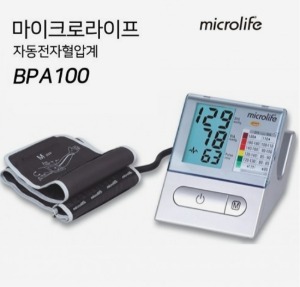 [마이크로라이프] 자동전자 팔뚝혈압계 BPA-100,BPA100 (160*125*98mm,부정맥감지,전원 DC6V)