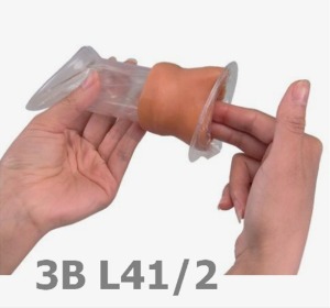 [3B Scientific] 여성 콘 돔 사용법 모형 l41/2 (11*9cm,0.1Kg) Training Model for a Female Condom (white skin tone) 피임모형