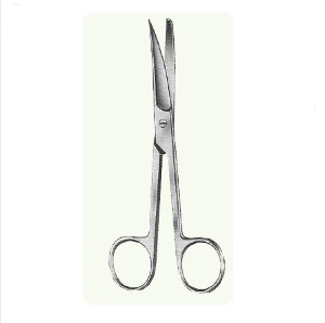[Kasco] 오퍼레이팅 시저 샤프/블런트 커브 G5-049 (Operating Scissors S/B Curved 14cm) 다목적 수술용