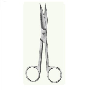 [Kasco] 오퍼레이팅 시저 샤프/샤프 커브 G5-057 (Operating Scissors S/S Curved 14cm) 다목적 수술용