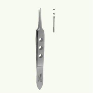 [Kasco] 비숍 티슈 포셉 G13-117A (Bishop Tissue Forceps,9cm, 1x2 Straight 직) 안과 성형외과 미세수술용
