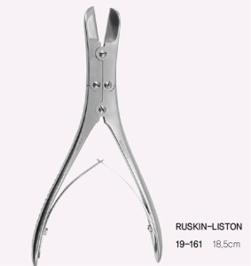 [Kasco] 러스킨 리스톤 더블 커터 G19-161 (Ruskin-Liston Double Cutters,18.5cm,straight) 정형외과