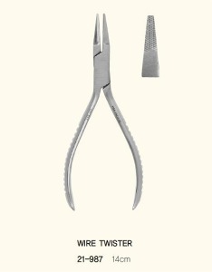 [Kasco] 와이어 트위스터 포셉 G21-987 (Wire Twister Forceps,14cm) 외과 및 정형외과 수술용