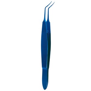 [Kasco] 울트라 캡슐러 헥시스 포셉 티타늄재질 GOF-053-01 (Utrata Capsulor Hexis Forceps Curved with Titanium 10.5cm 곡) 안과 수술용