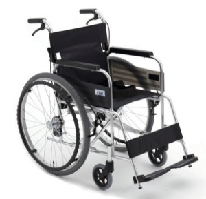 [미키코리아메디칼] 알루미늄 휠체어 SMART-D(22)  (보호자브레이크,등판꺽임) 13.5Kg