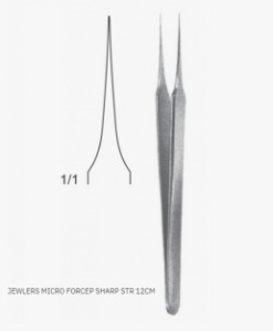 [NS] 줄러스 마이크로 포셉 샤프 05-031-12 Jewlers Micro Forceps Sharps STR (12cm)