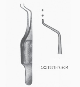 [NS] 길 헤스 마이크로 포셉 06-019-07 Gill Hess Micro Tissue Forcep  1x2 Teeth 7.5cnm
