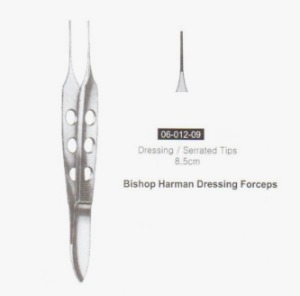 [NS] 마이크로 비숍 하르몬 드레싱 포셋 06-012-09 Bishop Harmon Dressing Forcep (8.5cm)