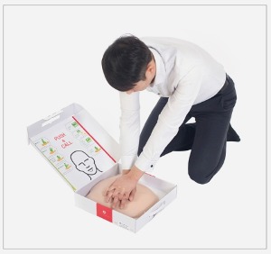 [태양] 개인휴대용 심폐소생술 박스 (휴대용,간단한 CPR연습,저가보급형)