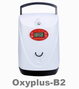 [CPR] 휴대용 의료용 산소발생기 Oxyplus-B2 (충전용,32.5*22.5*18.5cm 5.3Kg 연속펄스모드 45dB)