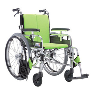 [미키코리아] 보조기기 휠체어 미라지5(22D/24D) 보호자브레이크,팔걸이높이조절,발받침스윙 및 분리 [장애인보조기기] 중량15Kg.