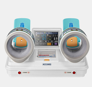 [셀바스] 병원용 혈압계 Accuniq BP850 (전자동,양팔형,프린터내장,테이블,의자포함) 정품