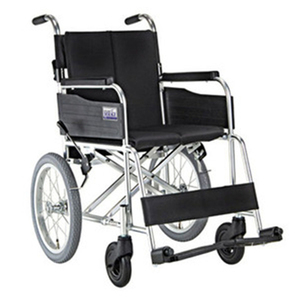 [미키코리아] 보호자형 휠체어 미라지16 가볍고 견고한 휠체어,41cm 작은뒷바퀴, 경량 11.5Kg