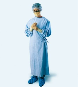 [유한킴벌리] 멸균 일회용 수술용 가운 90002 (45매포장,사이즈:L,특수SMS원단) Surgical Gown