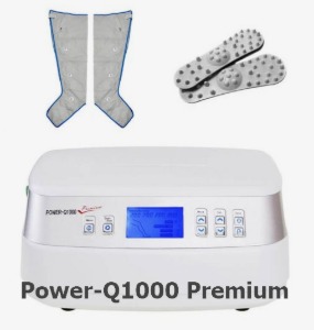 [원진물산] 파워헬스 공기압마사지기 Power-Q1000 Premium (본체+다리커프 세트,디지탈 디스플레이,4단포켓) 공기마사지기