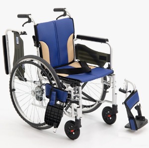 [미키코리아메디칼] 알루미늄 휠체어 MIKI-JTN (통타이어 등 다기능 고기능,캐스터분리형,시트폭420mm,15.8Kg)