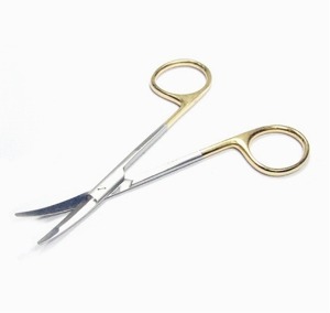 [Kasco] 골드 넵 시저 커브 G10-620-1 (Gold Knapp Scissors,11.5cm,curved 곡) 성형외과 미세수술용