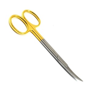[Kasco] 골드 아이리스 시저 커브 G98848-11 (Gold Iris Scissors Curved 11cm 곡) 안과미세수술용