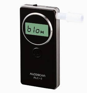[센텍] 음주측정기 ALC-2 (측정결과 소수점 3자리,초경량83g,LCD 디스플레이,마우스피스 5개入)