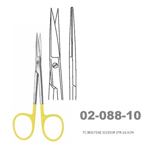 [NS] 안과 가위 02-088-10 TC Iris Fine Scissors STR 10.5cm (직선)