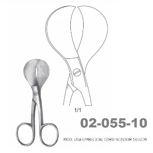[NS] 태반가위 02-055-10  MOD USA Umbilical Cord Scissors 10.5cm