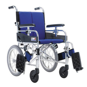 [미키코리아] 보호자형 휠체어 미라지5(16) 팔받이높이조절,발받침스윙 및 분리,41cm뒷바퀴,경량12Kg