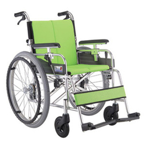 [미키코리아] 보조기기 휠체어 미라지2(22D/24D) 팔걸이높이조절,보호자브레이크 [장애인보조기기] 14.5Kg.